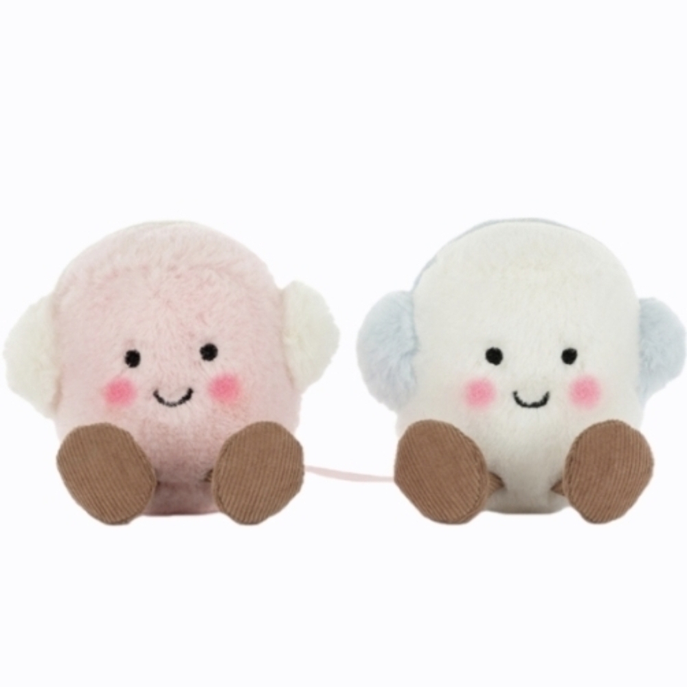 Jellycat Amuseables Toastie Pink and White Marshmallows BNWT Authentic